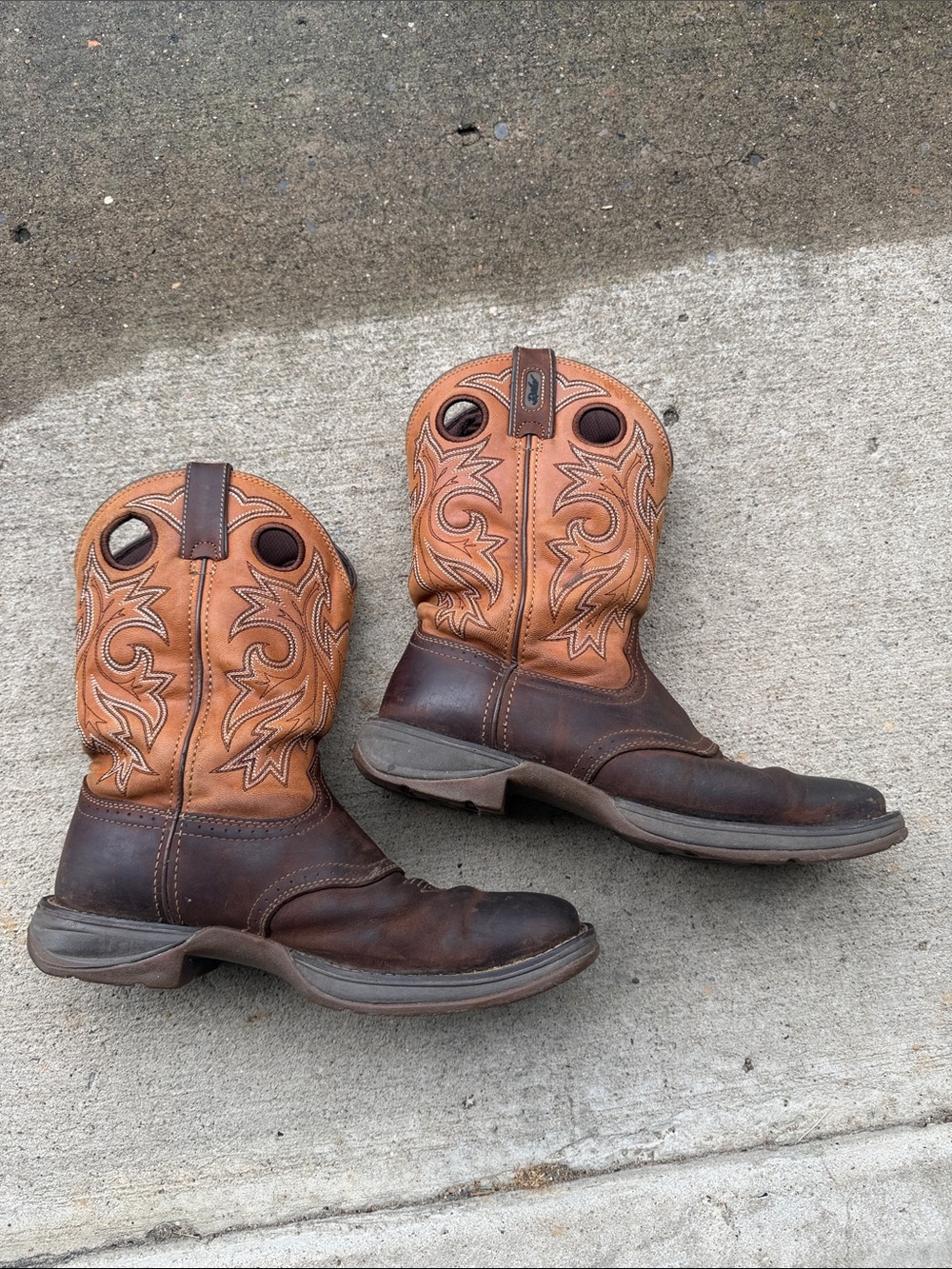 Men's Rebel By Durango Saddle Up Western Boots Size 9.5D (Style: DB442) - Picture 5 of 10